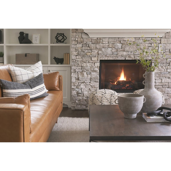 Mercana Aarohi Handcrafted 16-Inch Cube Pouf - Stylish Accent for Living Spaces, Versatile and Cozy Decor 69505