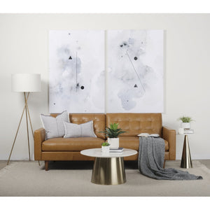 Mercana Olaf Modern Leather Sofa - Premium Comfort with Blind-Tufted Cushions and Tapered Legs for Elegance 69693