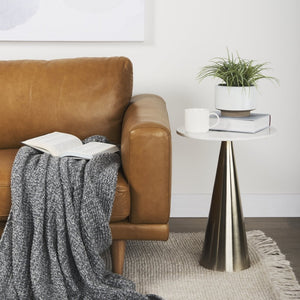 Mercana Cedrick Leather Sofa - Elegant Contemporary Design with Plush Comfort for Timeless Living Spaces 69695