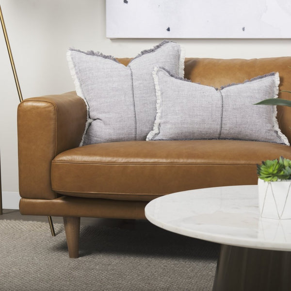 Mercana Cedrick Leather Sofa - Elegant Contemporary Design with Plush Comfort for Timeless Living Spaces 69695