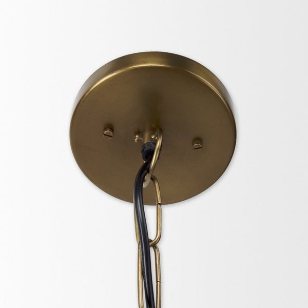 Mercana Fenton Pendant Light – Stylish Modern Farmhouse Design with Conical Shade for Elegant Illumination Gold Shade | Gold Metal 69344