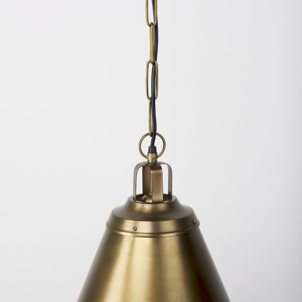 Mercana Fenton Pendant Light – Stylish Modern Farmhouse Design with Conical Shade for Elegant Illumination Gold Shade | Gold Metal 69344