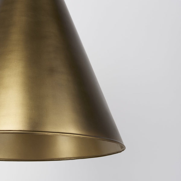 Mercana Fenton Pendant Light – Stylish Modern Farmhouse Design with Conical Shade for Elegant Illumination Gold Shade | Gold Metal 69344