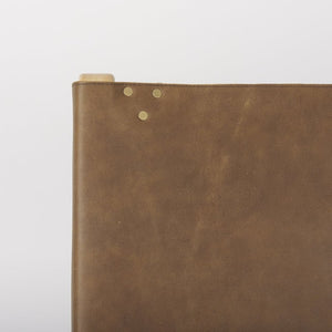 Mercana Elodie Modern Accent Chair: Stylish Leather & Beech Wood Design for Living Room & Office Elegance Brown Leather | Natural Wood 69627