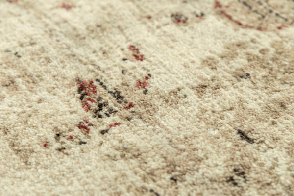 Alora Decor Euphoria Plush New Zealand Wool Medallion Rug — Transitional Beige, Tan With Rust Accents, Durable Finish 10' x 13' 00600610104120113