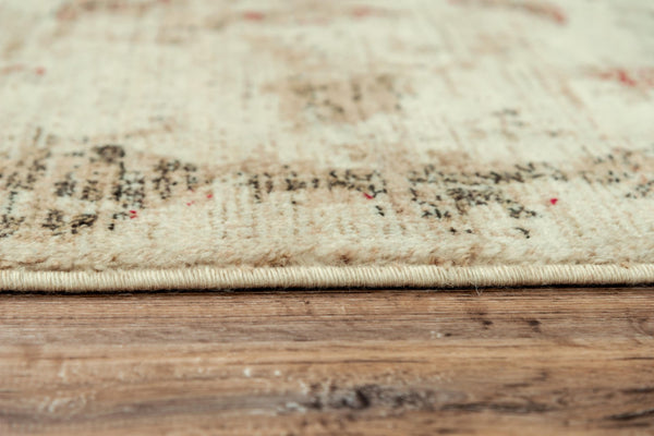 Alora Decor Euphoria Plush New Zealand Wool Medallion Rug — Transitional Beige, Tan With Rust Accents, Durable Finish 10' x 13' 00600610104120113
