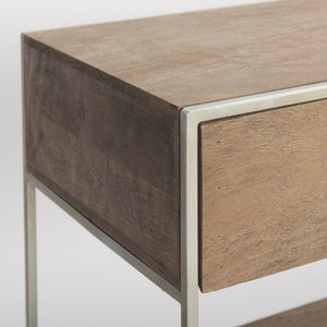 Mercana Morris Console Table: Stylish Mid-Century Modern Design with Ample Storage for Any Room Decor 69102