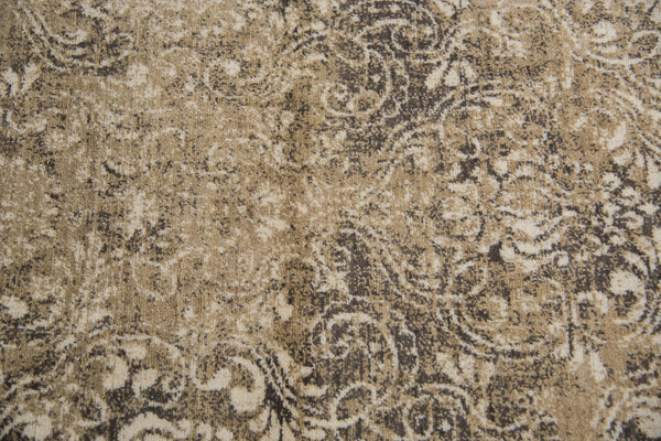 Alora Decor Euphoria Neutral Damask Wool Rug — Hand-Washed New Zealand Wool, Loomed Hand-Knotted Look, Durable Elegance 8' x 10' 00600610800280810