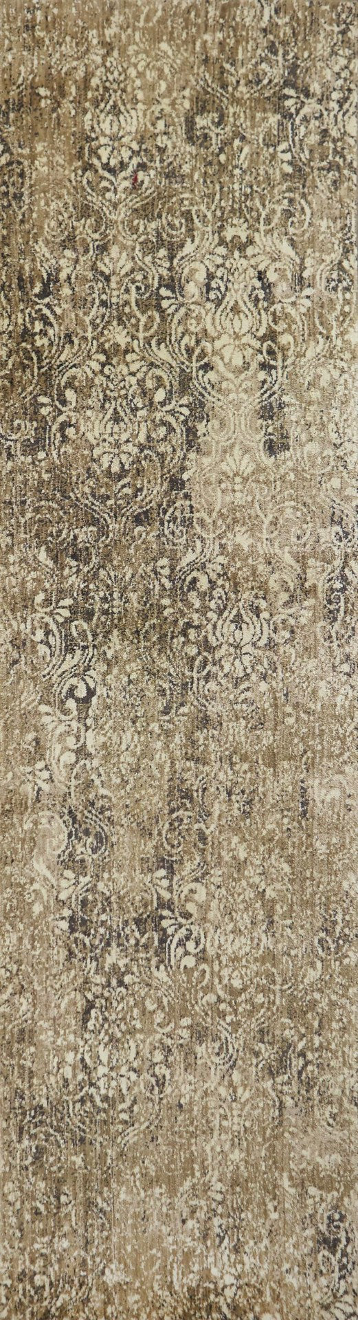 Alora Decor Euphoria Wool Runner With Hand-Washed Damask Pattern, New Zealand Wool Texture For Hallways 2'6" x 10' 00600610800282610