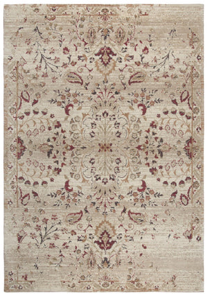 Alora Decor Euphoria Handcrafted New Zealand Wool Persian-Style Rug With Mirrored Floral Motif And Red Accents 10' x 13' 00600610900280113