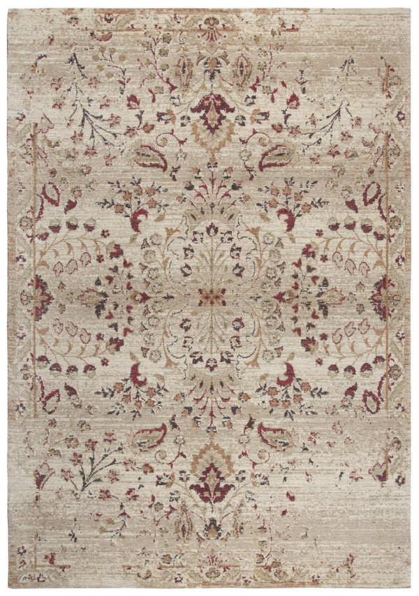 Alora Decor Euphoria Handcrafted New Zealand Wool Persian-Style Rug With Mirrored Floral Motif And Red Accents 10' x 13' 00600610900280113