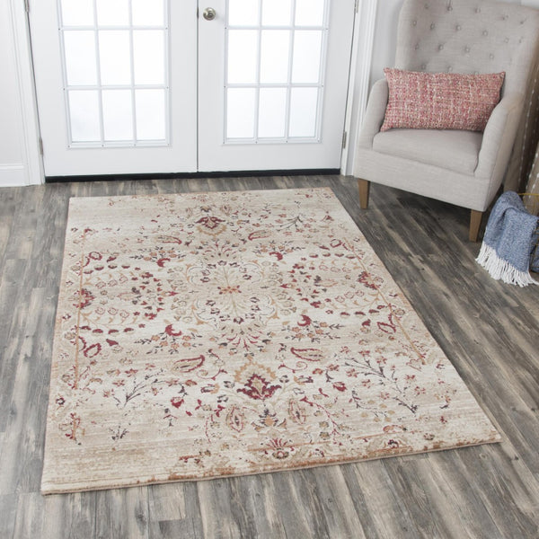 Alora Decor Euphoria Handcrafted Red Runner Rug With Persian-Inspired Motifs, New Zealand Wool Durability 2'6" x 8' 00600610900282608