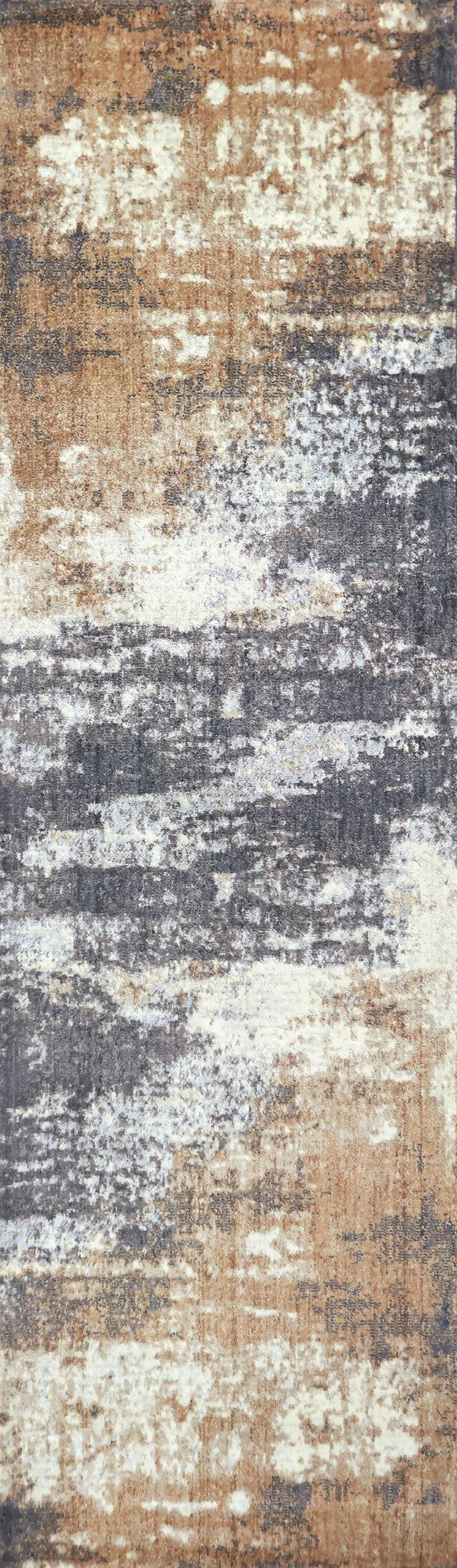 Alora Decor Euphoria Plush Orange Runner Rug In 100% New Zealand Wool — Hand-Finished Abstract Contemporary Elegance 2'6" x 8' 00600611100752608