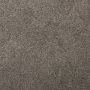 Mercana Berbick Dining Chair – Industrial-Modern Design with Top-Grain Leather & Sturdy Iron Frame, Pre-assembled Brown Seude (Gray Tones)| Black Metal 69275