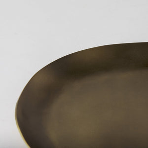 Mercana Payson Antique Gold Candle Tray - Sleek Minimalist Design for Elegant Tabletop Décor and Centerpieces 69850