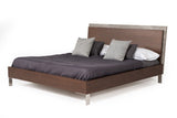 VIG Furniture Eastern King Nova Domus Conner Modern Dark Walnut & Concrete Bedroom Set VGAN-CONNER-SET-DK-EK