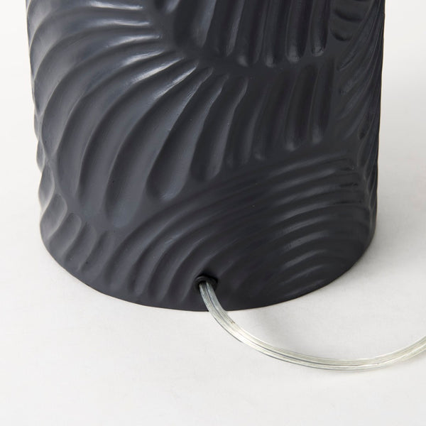 Mercana Quinn Coastal Charm Table Lamp with Elegant Fabric Shade for Living Rooms and Bedrooms Ambiance Navy | Beige Shade 69704