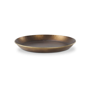 Mercana Eagan Elegant Burnished Brass Tray - Stylish Aluminum Centerpiece for Modern Home Décor & Organization Brass Aluminium |  20.0L 69950