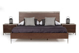 VIG Furniture Eastern King Nova Domus Conner Modern Dark Walnut & Concrete Bedroom Set VGAN-CONNER-SET-DK-EK