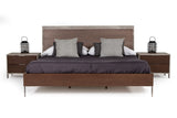 VIG Furniture Eastern King Nova Domus Conner Modern Dark Walnut & Concrete Bed VGAN-CONNER-BED-DK-EK