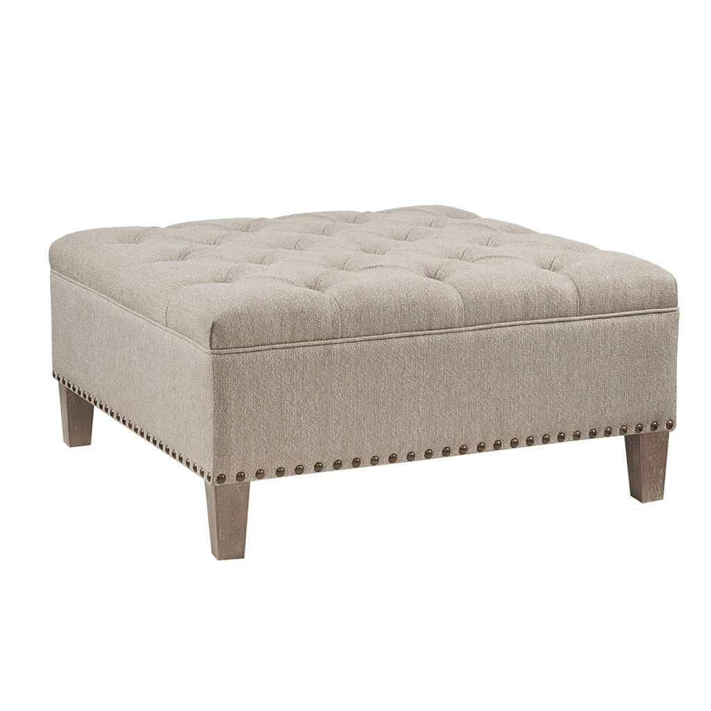 Lindsey Traditional Tufted Square Cocktail Ottoman