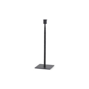 Mercana Porter Candle Holder - Industrial-Style Matte Iron Accent for Taper Candles in Any Home Decor Setting Black Metal | 12.0H 69860