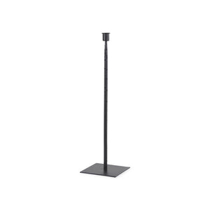 Mercana Porter Candle Holder - Industrial-Style Matte Iron Accent for Taper Candles in Any Home Decor Setting Black Metal | 18.0H 69861