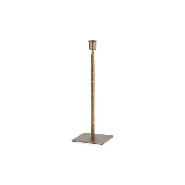 Mercana Porter Candle Holder - Industrial-Style Matte Iron Accent for Taper Candles in Any Home Decor Setting Gold Metal | 12" 69863