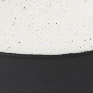 Mercana Burton Elegant Two-Tone Ceramic Jug Vase - Glossy and Matte Finish for Chic Home Decor Accents White and Black Ceramic | 8.3H 69648