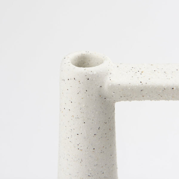 Mercana Burton Elegant Two-Tone Ceramic Jug Vase - Glossy and Matte Finish for Chic Home Decor Accents White and Black Ceramic | 10H 69649