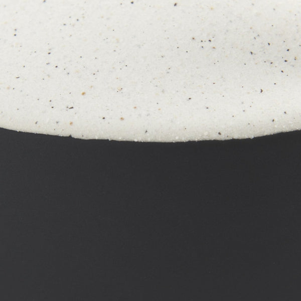 Mercana Burton Elegant Two-Tone Ceramic Jug Vase - Glossy and Matte Finish for Chic Home Decor Accents White and Black Ceramic | 10H 69649