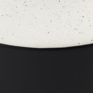 Mercana Burton Elegant Two-Tone Ceramic Jug Vase - Glossy and Matte Finish for Chic Home Decor Accents White and Black Ceramic | 11.6H 69650