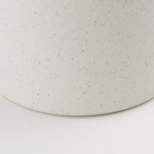 Mercana Burton Small Ceramic Jug Vase in Textured Matte White - Perfect for Boho, Coastal, and Farmhouse Decor Off-white Sandy Textured Ceramic | 8.3H 69982