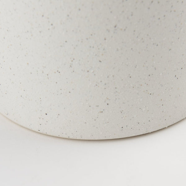 Mercana Burton Small Ceramic Jug Vase in Textured Matte White - Perfect for Boho, Coastal, and Farmhouse Decor Off-white Sandy Textured Ceramic | 8.3H 69982