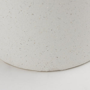 Mercana Burton Small Ceramic Jug Vase in Textured Matte White - Perfect for Boho, Coastal, and Farmhouse Decor Off-white Sandy Textured Ceramic | 11.6H 69984