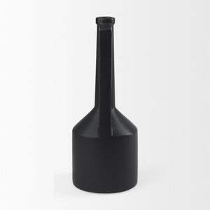 Mercana Burton Small Jug Vase - Sleek Ceramic Design for Modern & Rustic Decor, Perfect for Any Space Matte Black Ceramic | 11.6H 69987