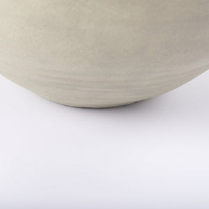 Mercana Amos Contemporary Color Blocked Ceramic Floor Vase – Sculptural Accent for Modern Spaces White and Beige Ceramic | 24.4H 69795
