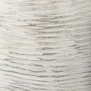 Mercana Misha Sculptural Floor Vase with Textured Base, Timeless Design for Modern or Coastal Interiors Cream Ceramic | 22.4H 69800