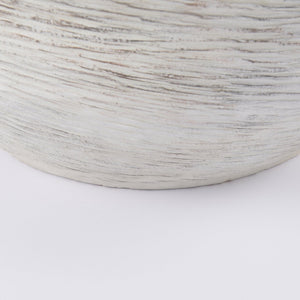 Mercana Misha Sculptural Floor Vase with Textured Base, Timeless Design for Modern or Coastal Interiors Cream Ceramic | 22.4H 69800