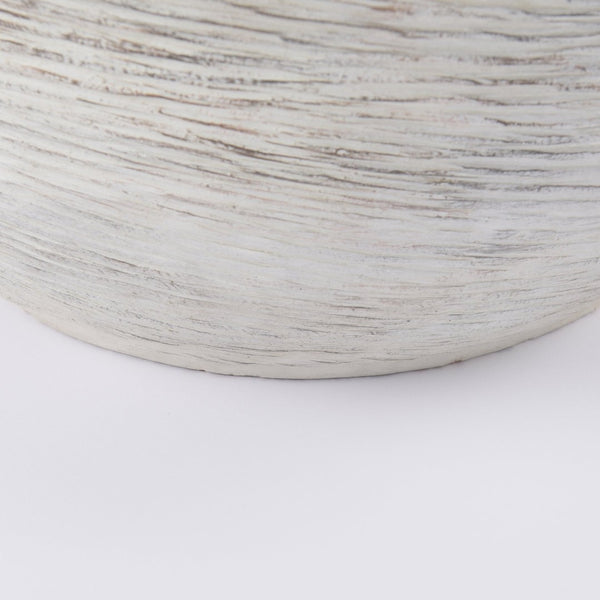 Mercana Misha Sculptural Floor Vase with Textured Base, Timeless Design for Modern or Coastal Interiors Cream Ceramic | 22.4H 69800