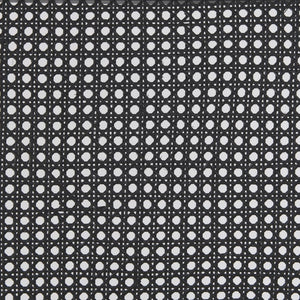 Mercana Wynn Contemporary Dining Chair with Cushioned Seat and Stylish Solid Wood Frame for Any Space Beige Fabric | Cane Back | Black Wood 69828