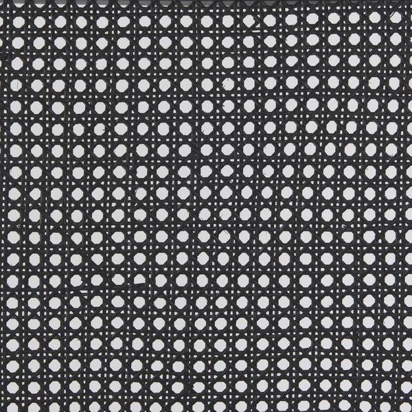 Mercana Wynn Contemporary Dining Chair with Cushioned Seat and Stylish Solid Wood Frame for Any Space Beige Fabric | Cane Back | Black Wood 69828