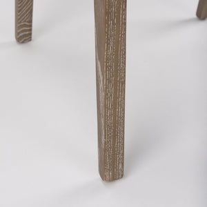 Mercana Wynn Contemporary Dining Chair with Cushioned Seat and Stylish Solid Wood Frame for Any Space Beige Fabric | Cane Back | Brown Wood 69829