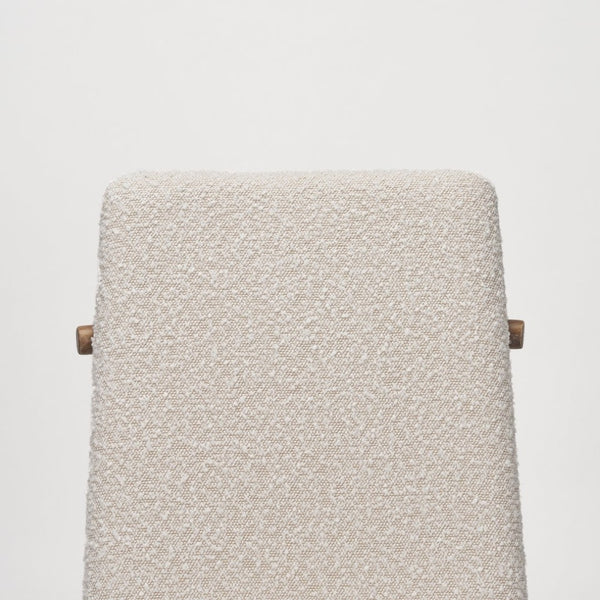 Mercana Cavett Coastal-Inspired Upholstered Dining Chair with Mid-Century Style and Soft Beachy Finish 69834