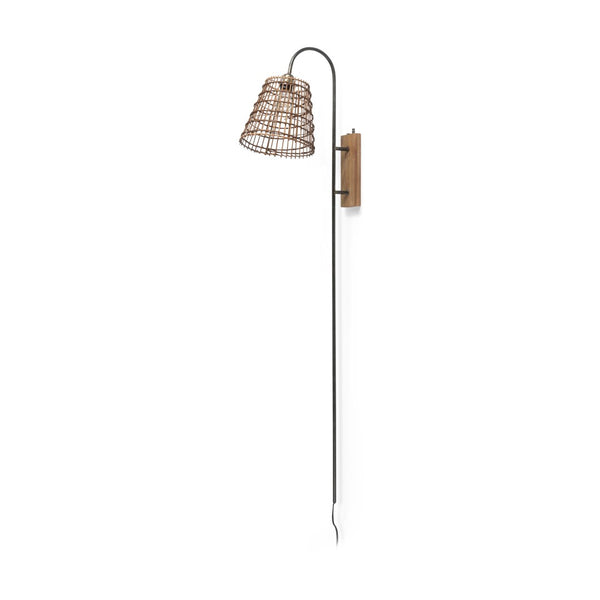 Mercana Kiley Modern Industrial Wall Sconce with Cozy Brown Shade for Ambient Illumination in Any Room 70045