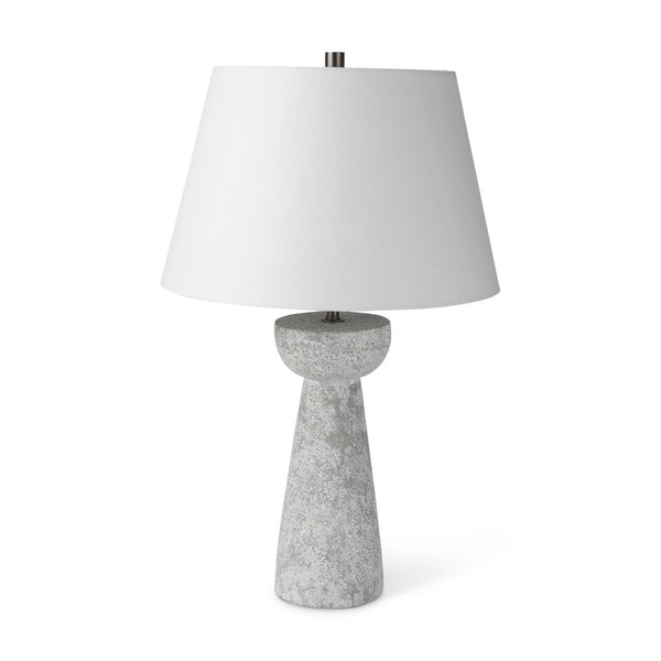 Mercana Julia Elegant Cement Table Lamp - Coastal Modern Design for Ambient Lighting in Any Room 69706