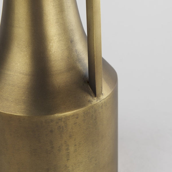 Mercana Aubrey Large 24H Gold Iron Jug Vase - Elegant Industrial Glam Decor for Modern Floral Displays Antique Gold Metal | 14H 69854