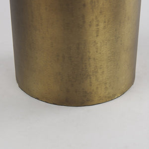 Mercana Aubrey Large 24H Gold Iron Jug Vase - Elegant Industrial Glam Decor for Modern Floral Displays Antique Gold Metal | 14H 69854