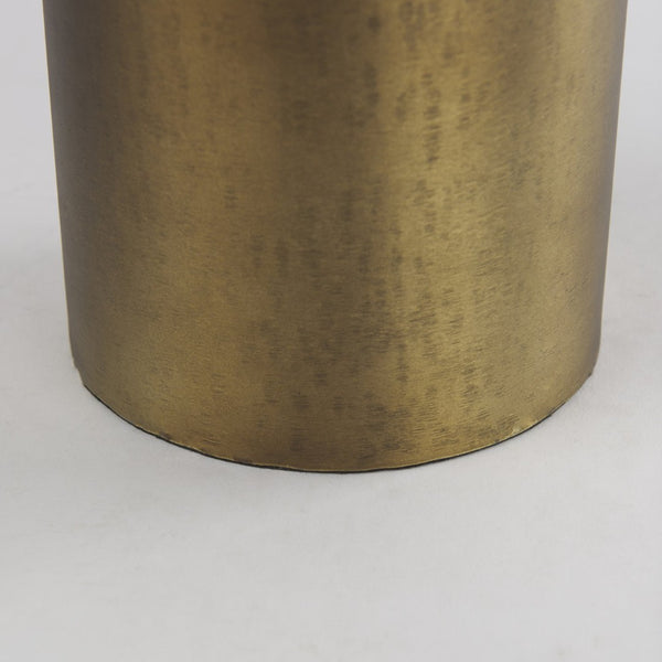 Mercana Aubrey Large 24H Gold Iron Jug Vase - Elegant Industrial Glam Decor for Modern Floral Displays Antique Gold Metal | 14H 69854