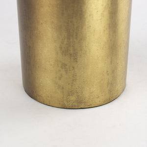 Mercana Aubrey Large 24H Gold Iron Jug Vase - Elegant Industrial Glam Decor for Modern Floral Displays Antique Gold Metal | 18H 69855